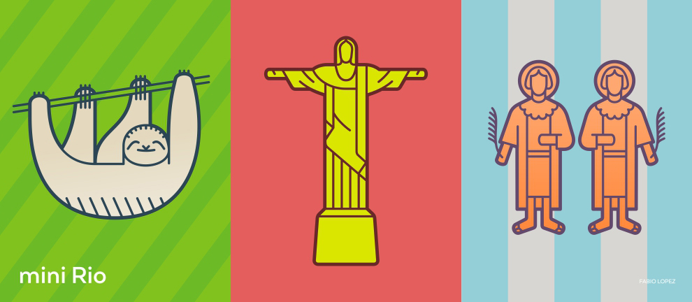 Fabio Lopez's mini rio pictograms